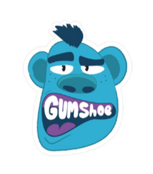 gumshoe dental mascot icon